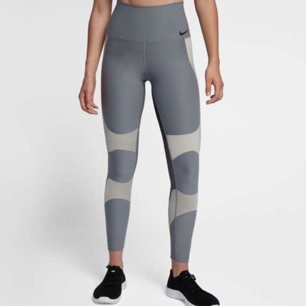 Nike Power Legend Gray High Rise Training Leggings - Picture 6 of 13